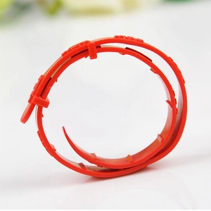 Collier anti-puces et tiques rouge ajustable pour petits chiens et chats domestiques
