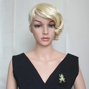 Broche grenouille verte créative avec strass étincelants en alliage polyvalent
