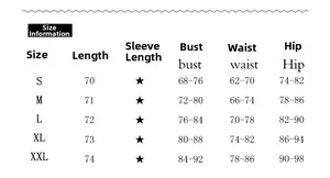 Detailed size guide table for women mesh short sleeve single breasted bodysuit