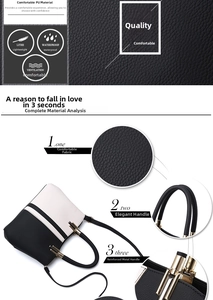 Detail of waterproof PU leather with litchi texture and gold metal handle reinforcement