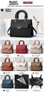 Detail showing various colors and large internal capacity of the textured handbag