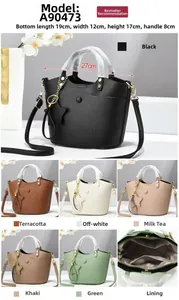 Detailed size specifications for women cross-body bag with multi-color options