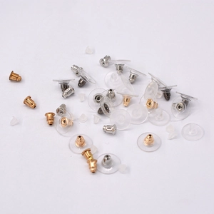Fermoirs De Boucle Oreille Silicone Plastique Alliage Accessoires Bijoux DIY Confortable Papillon Forme De Balle Remplacement