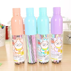 Stylets Aquarelle Bouteille Dérive Créative Enfants Baril Plastique Marqueurs Art Coloré