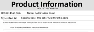 Specifications of high-hardness pink quartz nail drill bits set for manicure and polishing