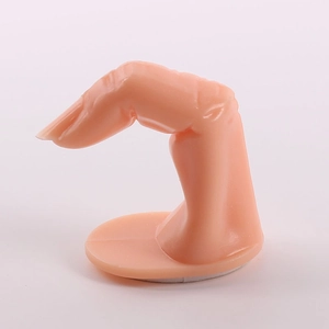 Nageltraining-Fingermodell mit rundem Sockel für professionelle Maniküre-Übungen