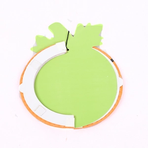 3D paper Halloween pumpkin hanging ornament with green leaves and black string for party decor