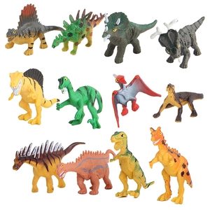Mini Figure di Dinosauri Realistiche in Plastica Solida Giocattolo per Bambini Educazione Scienza Simulazione Modelli di Animali