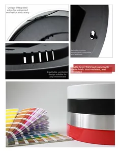 Close-up of integrated edge design and embedded hanging holes for silent wall clocks