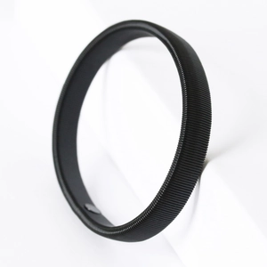 Elastic metal shirt sleeve garters for men in black spring-style design for arm length