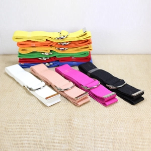 Canvas Belt Double D-Ring Buckle Cotton Webbing Adjustable Casual Waist Strap For Men And Women