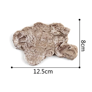 Stone texture toy dinosaur scene base platform 12.5cm x 8cm for animal dioramas
