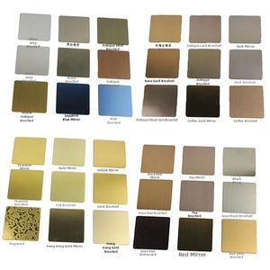 Macro view showing multiple metal color samples in rose gold, silver, and brushed finishes