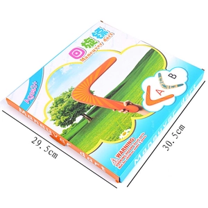 Scatola di imballaggio per boomerang in legno con dimensioni 30,5 cm ed età consigliata 3 più