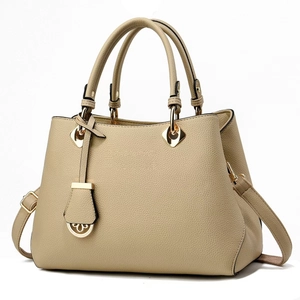 Women Pebbled PU Leather Handbag Large Capacity Crossbody Bag With Detachable Strap Elegant Daily Work Tote