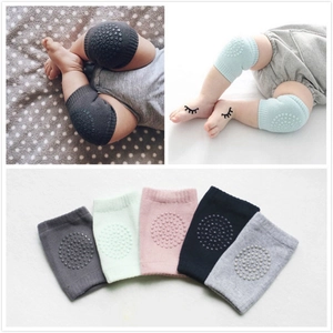 Baby Crawling Knee Pads Anti Slip Silicone Dots Breathable Cotton Blend Protective Gear Infants Toddlers Soft Elastic