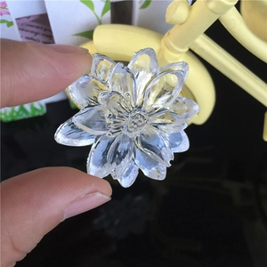 Handheld lotus shaped clear silicone mold for handmade sunflower floral jewelry making