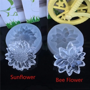 DIY silicone mold for sunflower and honey flower resin accessories and craft tools