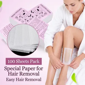 Depilatory Paper Strips Hair Removal Waxing Paper Non-woven Fabric Disposable Professional Salon Beauty Body Leg Arm Underarm