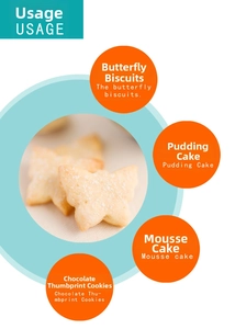Detailed view of butterfly-shaped cookie cutters used for golden baked biscuits and cakes