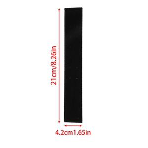 Detailed size specifications for the 21cm black velvet earring display board and organizer