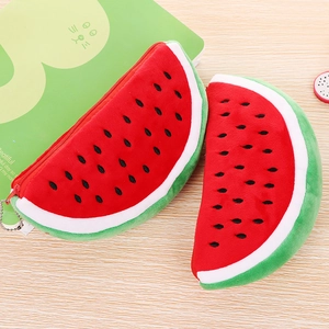 Federmappe Aus Plüsch In Fruchtform Süße Wassermelone Erdbeere Kreative Briefpapiertasche Für Schüler Kinder