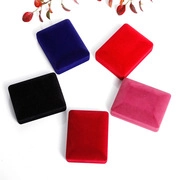 Elegant velvet jewelry boxes for rings and earrings in five vibrant colors