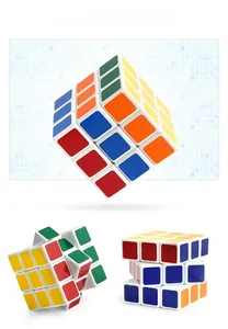 Close-up of 3x3 speed cube showing smooth rotation and vibrant colored stickers