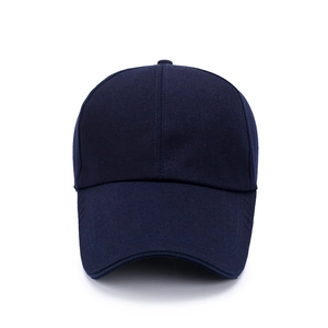 Classic navy blue unisex baseball cap featuring a long brim for outdoor sun protection