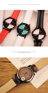 Detail showing the stainless steel water resistant back and genuine leather strap