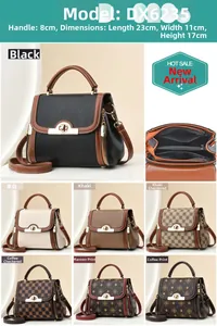 Detailed view of women crossbody bag dimensions 23x11x17cm and internal compartments