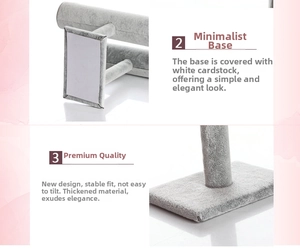 Macro shot of grey velvet jewelry stand showing stable rectangular base and plush texture
