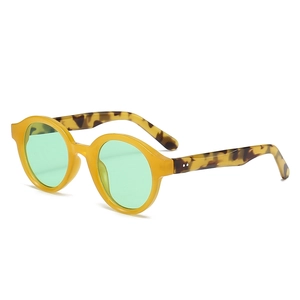 Retro Oval Sunglasses For Women Fashion PC Frame UV400 Protection Rivet Decor Outdoor Travel Eyewear