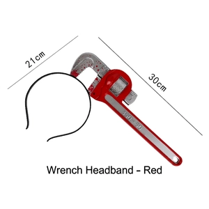 Halloween blood-stained wrench headband accessory for cosplay, size 21x30cm