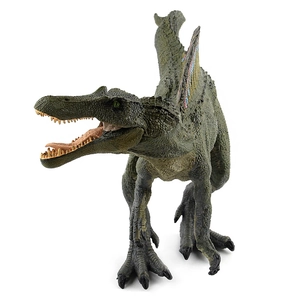 Realistic Spinosaurus dinosaur model toy with detailed sail fin and roaring pose