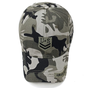 Casquette de baseball camouflage pour hommes avec broderie U.S. Army sur toile durable