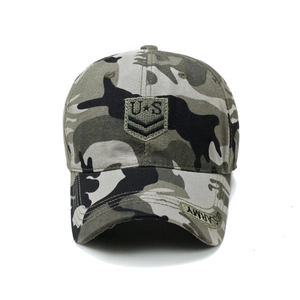 Casquette de baseball camouflage pour hommes avec broderie U.S. Army et motif tactique