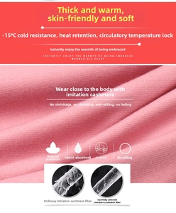 Macro texture of soft pink cashmere scarf showing thick anti-pilling warm fabric fibers