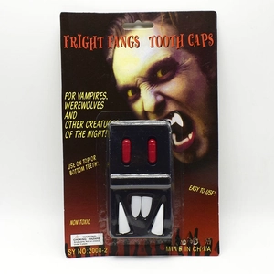Vampire Fangs Teeth With Fake Blood Capsules Plastic Halloween Cosplay Props Costume Accessories Party