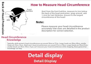 Detailed head circumference measurement guide for winter pearl rabbit fur beret hats