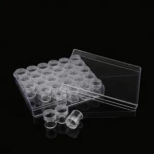 Transparent Plastic Travel Cosmetic Decanting Containers With Storage Organizer For Face Cream Lotion Samples