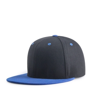 Snapback Baseball Cap Polyester Color Block Flat Brim Adjustable Hip Hop Hat For Men Women Outdoor Sun Protection Sports Cap