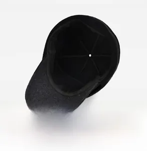 Detailed interior view of men's winter peak cap showing high-quality stitching and warm lining