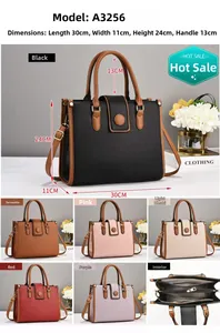 Spécifications de taille et options de couleurs pour le grand sac à main bandoulière