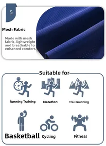 Detailed macro view of navy mesh fabric with athletic icons for marathon and running