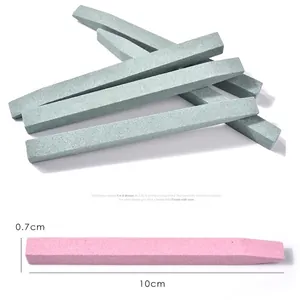 Dual-color 10cm quartz nail file sticks for cuticle removal and precision grinding