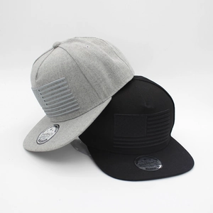 Casquette De Baseball Snapback Unisexe En Coton Avec Broderie 3D Drapeau Américain Réglable Hip Hop Bord Plat Chapeau Soleil