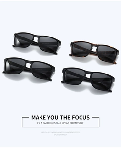 Vue détaillée de quatre lunettes de soleil de cyclisme avec montures noires et écaille