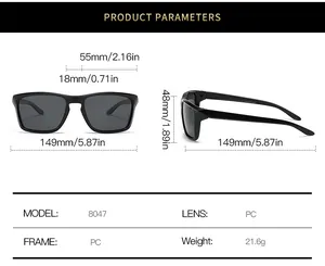 Guide des tailles détaillé et spécifications pour lunettes de soleil de sport