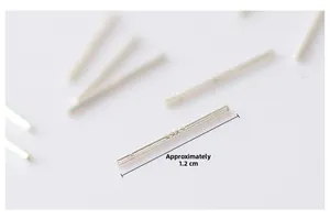 Macro shot of 1.2cm minimalist sterling silver ear needles for jewelry making
